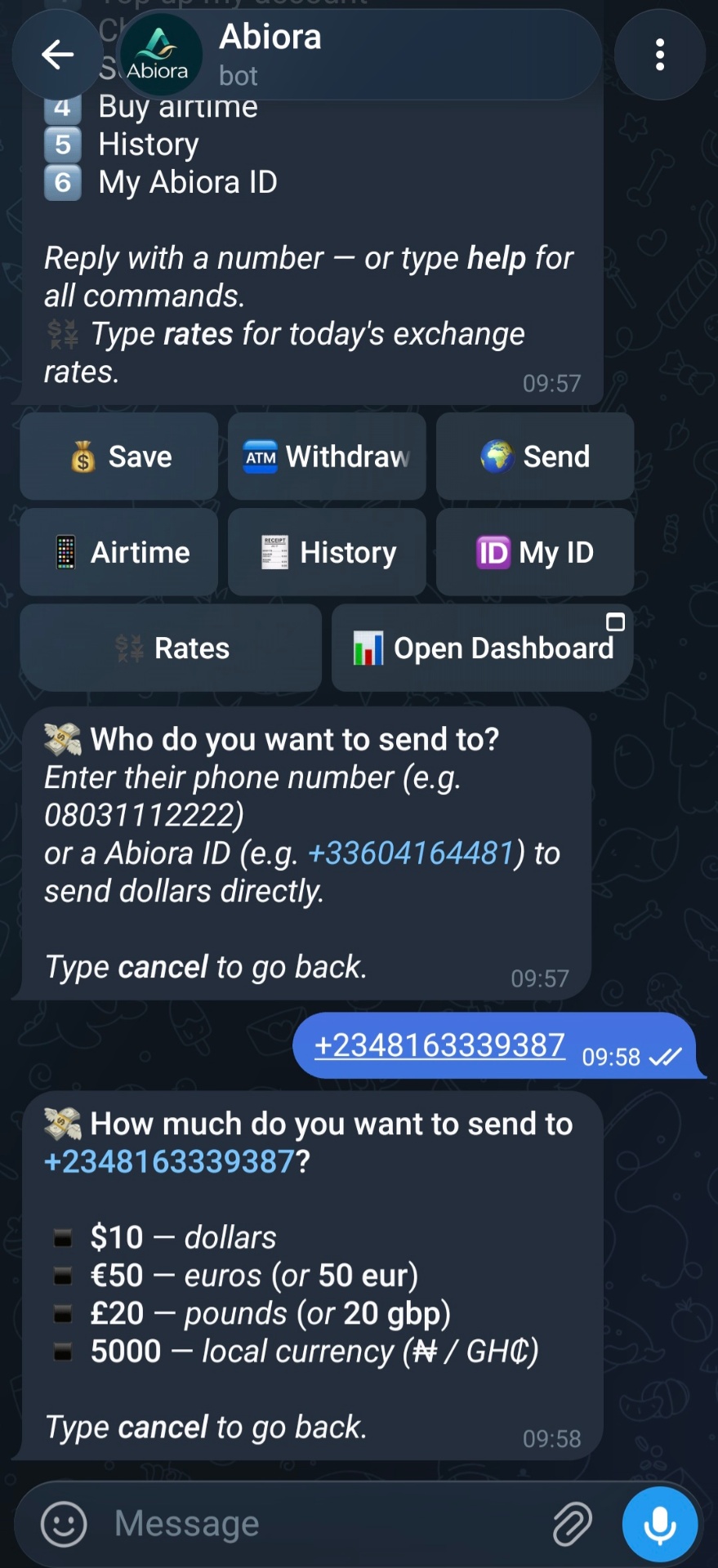 Mini App screen 2